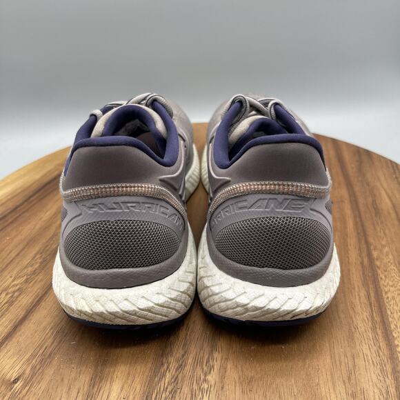 Saucony Hurricane 23 Shoes Womens Size 12 Gray Purple Running PWRRUN+ - Picture 4 of 8